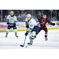 Seattle Thunderbirds defenseman Sawyer Mynio