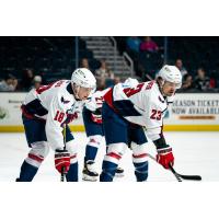 South Carolina Stingrays' Benton Maass and Josh Thrower on game night