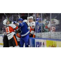 Wichita Thunder battle the Kansas City Mavericks