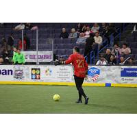 San Diego Sockers' Doris Pardo on the field