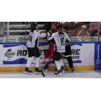 Wichita Thunder's Dominic Dockery and Dillon Boucher on game night