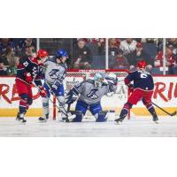 Wichita Thunder goaltender Trevor Gorsuch vs. the Allen Americans