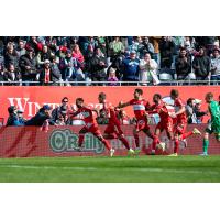 Chicago Fire FC reacts after a late winner against CF Montréal