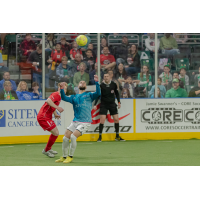 St. Louis Ambush eye the ball against the Kansas City Comets