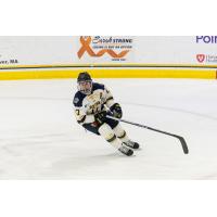 Forward Mac Welsher with Merrimack College