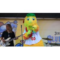 Jersey Shore BlueClaws Mascot Buster entertains