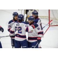 Saginaw Spirit celebrate win