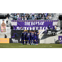 Louisville City FC huddle