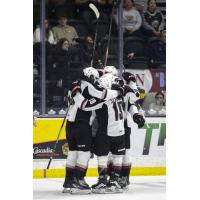 Vancouver Giants celebrate win