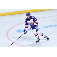 Defenseman Jeremie Biakabutuka with the Orlando Solar Bears