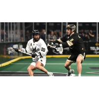 Las Vegas Desert Dogs' Jacob Ruest versus Vancouver Warriors' Adam Charalambides