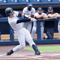 Catcher Cieran Devenney with UConn