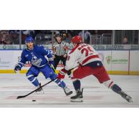 Wichita Thunder defend against the Allen Americans