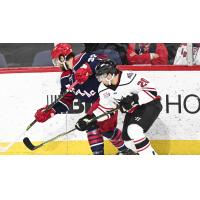 Allen Americans' Mikael Robidoux versus Adirondack Thunder's Andre Ghantous