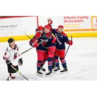 Allen Americans celebrate win