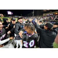 Pensacola Blue Wahoos celebrate win