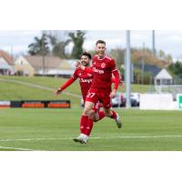 Richmond Kickers' Chandler O'Dwyer on the filed