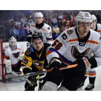 Lehigh Valley Phantoms forward Jacob Gaucher vs. the Wilkes-Barre/Scranton Penguins