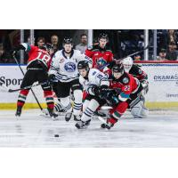 Kelowna Rockets battle the Wenatchee Wild