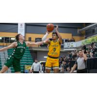 Isaac Simon with the University of Alberta Golden Bears