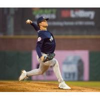 Somerset Patriots' Brock Selvidge in action