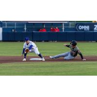 Tulsa Drillers' Austin Gauthier in action