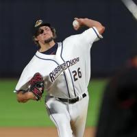 Pitcher Matt Turner with the Akron RubberDucks