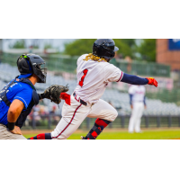 Mississippi Braves' Justin Dean in action