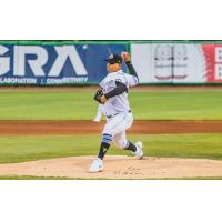 Charleston RiverDogs' Santiago Suarez on the mound