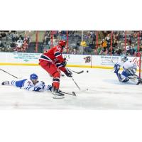 Wichita Thunder defend agaisnt the Rapid City Rush