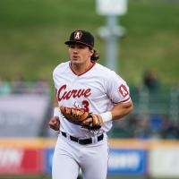 Infielder Mason Martin with the Altoona Curve