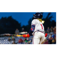 Mississippi Braves' Justin Dean in action