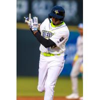 Columbia Fireflies' Erick Pena in action