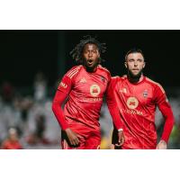 Phoenix Rising FC's Remi Cabral and Dariusz Formella on game night