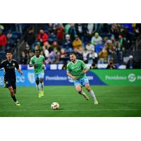 Seattle Sounders FC's Alex Roldan on the field