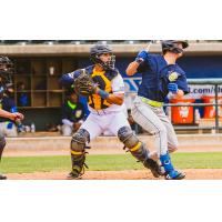 Charleston RiverDogs and Kannapolis Cannon Ballers in action