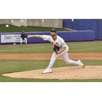 Syracuse Mets' Christian Scott on the mound