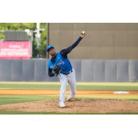 Tampa Tarpons' Allen Facundo on the mound