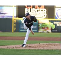 Somerset Patriots' Blane Abeyta on the mound