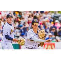 Charleston RiverDogs' Adrian Santana in action