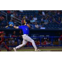 Biloxi Shuckers' Mike Boeve at bat