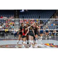 Columbus Fury celebrate a point