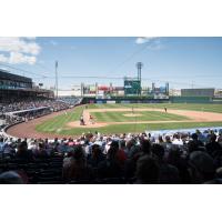 A big crowd watches the Reno Aces at Greater Nevada Field