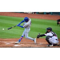 Syracuse Mets' Ben Gamel at bat