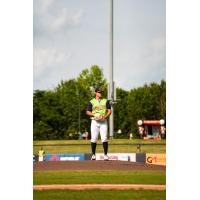 Rome Emperors pitcher Drue Hackenberg in his Duraznos uniform