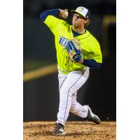 Columbia Fireflies' Ethan Bosacker in action