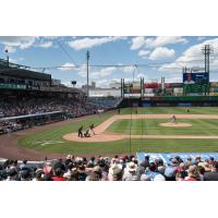 A big crowd attends a Reno Aces game