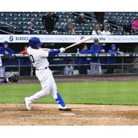 Syracuse Mets' Mike Brosseau at bat