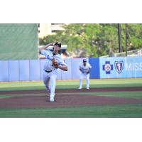 Biloxi Shuckers' Brett Wichrowski on the mound