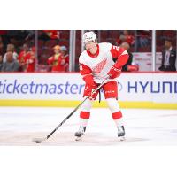 Center Nate Danielson with the Detroit Red Wings